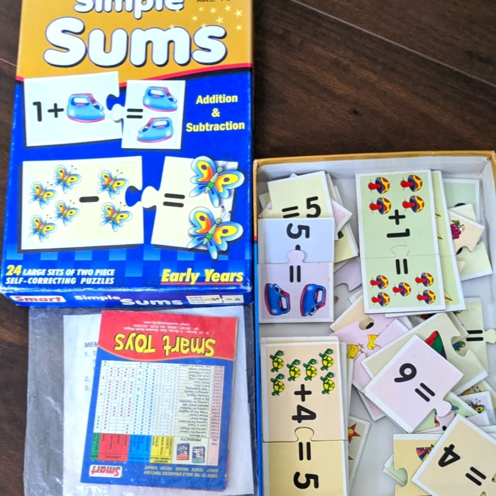 Addition, Sums Puzzle -24 self correcting puzzles